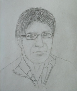 Lynne, Who's that man, pencil.jpg